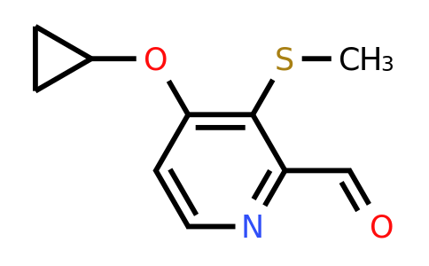 1243320-23-1 | 4-Cyclopropoxy-3-(methylsulfanyl)pyridine-2-carbaldehyde