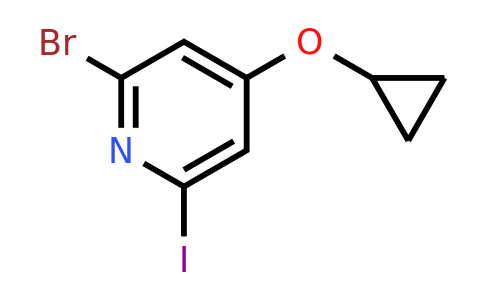 1243325-81-6 | 2-Bromo-4-cyclopropoxy-6-iodopyridine