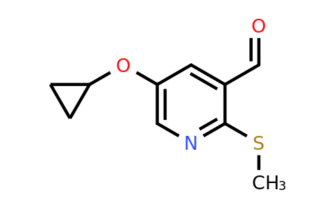 1243382-66-2 | 5-Cyclopropoxy-2-(methylsulfanyl)pyridine-3-carbaldehyde