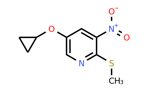 1243398-11-9 | 5-Cyclopropoxy-2-(methylthio)-3-nitropyridine