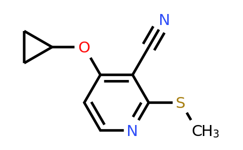 1243444-82-7 | 4-Cyclopropoxy-2-(methylsulfanyl)pyridine-3-carbonitrile