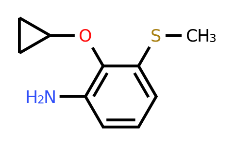 1243451-19-5 | 2-Cyclopropoxy-3-(methylsulfanyl)aniline