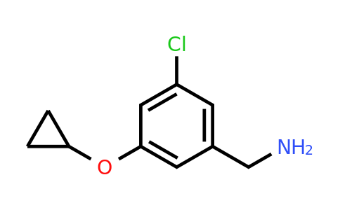 1243471-55-7 | (3-Chloro-5-cyclopropoxyphenyl)methanamine