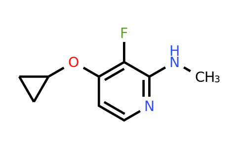 1243480-42-3 | 4-Cyclopropoxy-3-fluoro-N-methylpyridin-2-amine