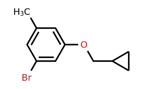 1245563-11-4 | 1-Bromo-3-(cyclopropylmethoxy)-5-methylbenzene