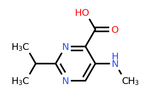 1249356-17-9 | 2-Isopropyl-5-(methylamino)pyrimidine-4-carboxylic acid