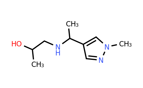 1249643-83-1 | 1-((1-(1-Methyl-1h-pyrazol-4-yl)ethyl)amino)propan-2-ol