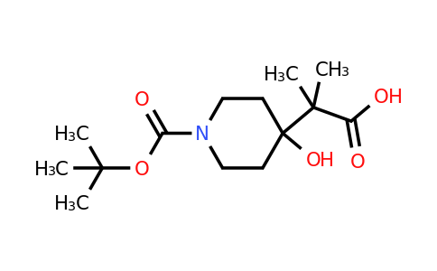 1251032-53-7 | 2-(1-(tert-butoxycarbonyl)-4-hydroxypiperidin-4-yl)-2-methylpropanoic acid