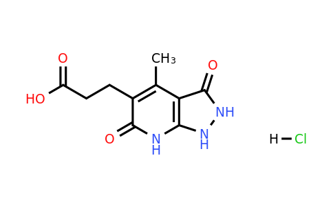 1251922-88-9 | 3-{4-methyl-3,6-dioxo-1h,2h,3h,6h,7h-pyrazolo[3,4-b]pyridin-5-yl}propanoic acid hydrochloride
