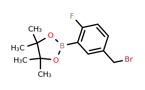 1256360-47-0 | 2-(5-(Bromomethyl)-2-fluorophenyl)-4,4,5,5-tetramethyl-1,3,2-dioxaborolane