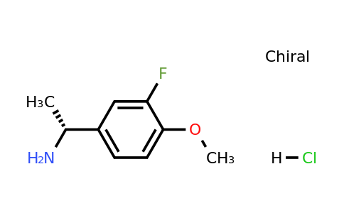 1257106-70-9 | (R)-1-(3-Fluoro-4-methoxyphenyl)ethanamine hydrochloride