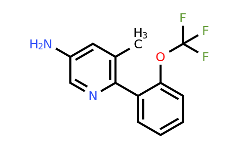 1261444-23-8 | 5-Amino-3-methyl-2-(2-(trifluoromethoxy)phenyl)pyridine