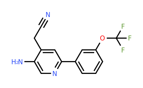 1261454-77-6 | 5-Amino-2-(3-(trifluoromethoxy)phenyl)pyridine-4-acetonitrile