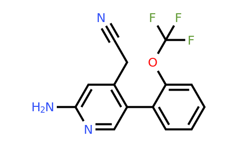 1261503-87-0 | 2-Amino-5-(2-(trifluoromethoxy)phenyl)pyridine-4-acetonitrile