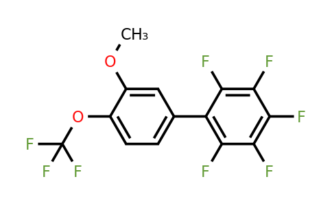 1261521-80-5 | 3'-Methoxy-2,3,4,5,6-pentafluoro-4'-(trifluoromethoxy)biphenyl 1261521-80-5 | 3'-Methoxy-2,3,4,5,6-pentafluoro-4'-(trifluoromethoxy)biphenyl