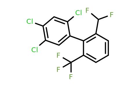1261549-37-4 | 6'-Difluoromethyl-2,4,5-trichloro-2'-(trifluoromethyl)biphenyl 1261549-37-4 | 6'-Difluoromethyl-2,4,5-trichloro-2'-(trifluoromethyl)biphenyl