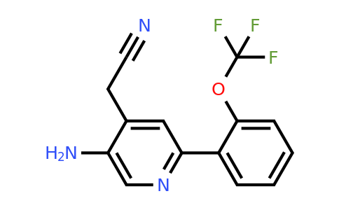 1261555-79-6 | 5-Amino-2-(2-(trifluoromethoxy)phenyl)pyridine-4-acetonitrile