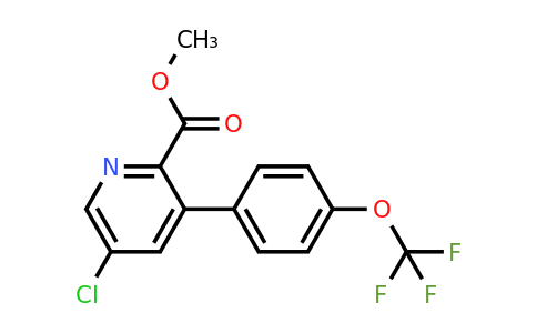 1261743-12-7 | Methyl 5-chloro-3-(4-(trifluoromethoxy)phenyl)picolinate
