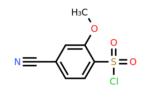 1261791-90-5 | 4-Cyano-2-methoxybenzenesulfonyl chloride