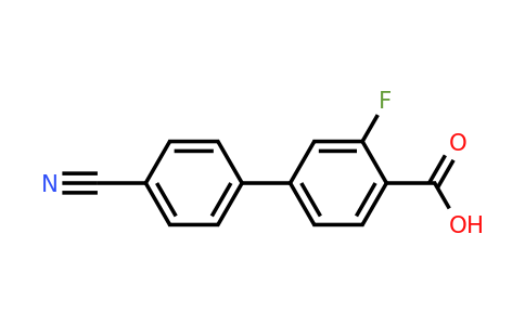 1261929-01-4 | 4'-Cyano-3-fluoro-[1,1'-biphenyl]-4-carboxylic acid