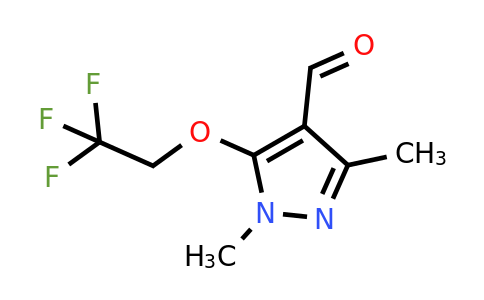 126764-32-7 | 1,3-Dimethyl-5-(2,2,2-trifluoroethoxy)-1h-pyrazole-4-carbaldehyde