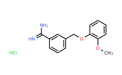 1267945-38-9 | 3-[(2-Methoxyphenoxy)methyl]benzene-1-carboximidamide hydrochloride