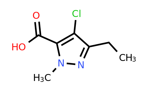127892-62-0 | 4-Chloro-3-ethyl-1-methyl-1H-pyrazole-5-carboxylic acid