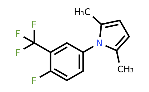 1284503-14-5 | 1-(4-Fluoro-3-(trifluoromethyl)phenyl)-2,5-dimethyl-1H-pyrrole