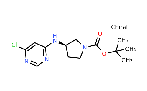 1289585-36-9 | (R)-tert-Butyl 3-((6-chloropyrimidin-4-yl)amino)pyrrolidine-1-carboxylate