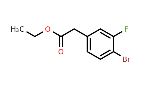 1296223-82-9 | Ethyl 4-bromo-3-fluorophenylacetate