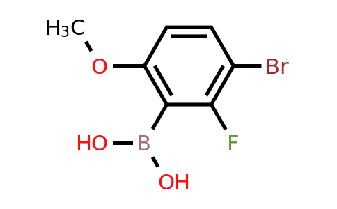 1309980-91-3 | (3-Bromo-2-fluoro-6-methoxyphenyl)boronic acid