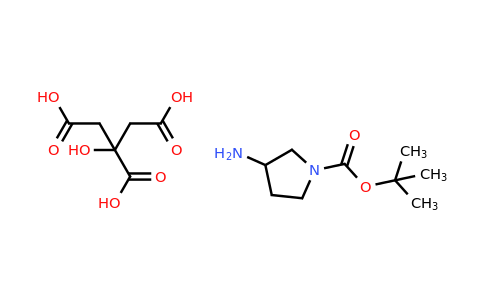 1310278-53-5 | tert-Butyl 3-aminopyrrolidine-1-carboxylate 2-hydroxypropane-1,2,3-tricarboxylate