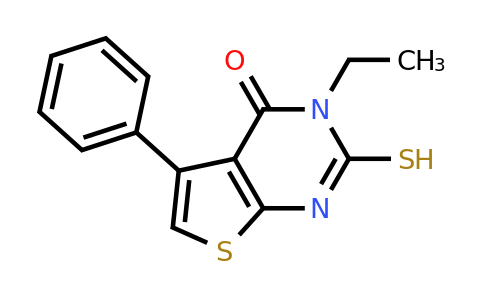 132605-28-8 | 3-Ethyl-5-phenyl-2-sulfanyl-3H,4H-thieno[2,3-d]pyrimidin-4-one