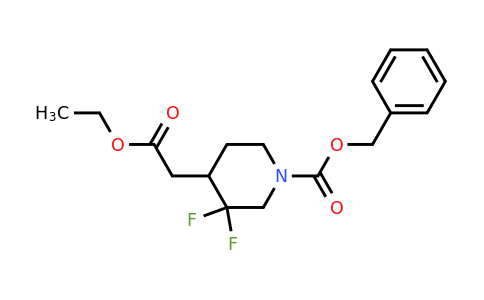 1334417-71-8 | benzyl 4-(2-ethoxy-2-oxoethyl)-3,3-difluoropiperidine-1-carboxylate