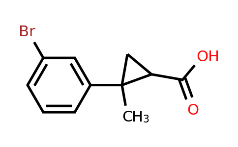 1339843-21-8 | 2-(3-Bromophenyl)-2-methylcyclopropanecarboxylic acid