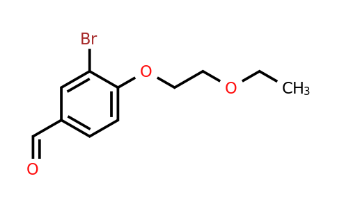 1341950-98-8 | 3-Bromo-4-(2-ethoxyethoxy)benzaldehyde