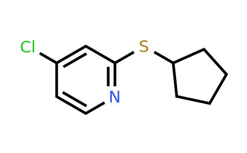 1346707-37-6 | 4-Chloro-2-(cyclopentylthio)pyridine