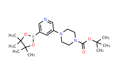 1346808-98-7 | tert-Butyl 4-(5-(4,4,5,5-tetramethyl-1,3,2-dioxaborolan-2-yl)pyridin-3-yl)piperazine-1-carboxylate