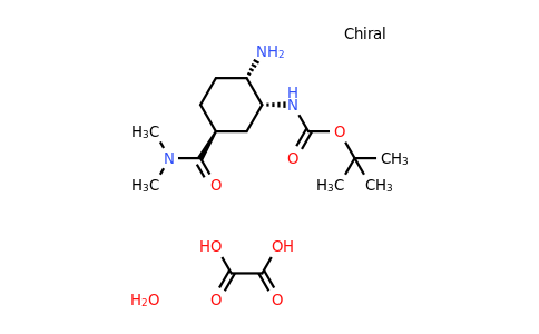 1353893-22-7 | tert-Butyl ((1R,2S,5S)-2-amino-5-(dimethylcarbamoyl)cyclohexyl)carbamate oxalate hydrate