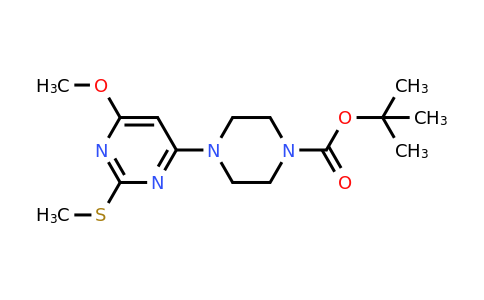 1353958-74-3 | tert-butyl 4-(6-methoxy-2-(methylthio)pyrimidin-4-yl)piperazine-1-carboxylate 1353958-74-3 | tert-butyl 4-(6-methoxy-2-(methylthio)pyrimidin-4-yl)piperazine-1-carboxylate