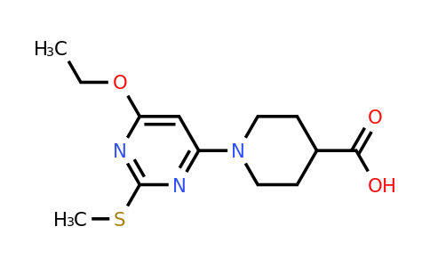 1353985-26-8 | 1-(6-ethoxy-2-(methylthio)pyrimidin-4-yl)piperidine-4-carboxylic acid