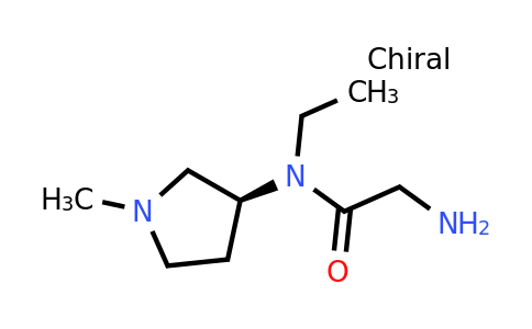 1354008-57-3 | (S)-2-Amino-N-ethyl-N-(1-methylpyrrolidin-3-yl)acetamide