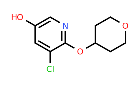 1355066-48-6 | 5-Chloro-6-((tetrahydro-2h-pyran-4-yl)oxy)pyridin-3-ol