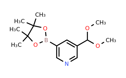 1356110-05-8 | 3-(Dimethoxymethyl)-5-(4,4,5,5-tetramethyl-1,3,2-dioxaborolan-2-yl)pyridine