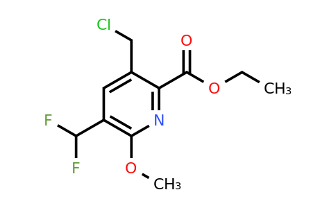 1361464-99-4 | Ethyl 3-(chloromethyl)-5-(difluoromethyl)-6-methoxypyridine-2-carboxylate