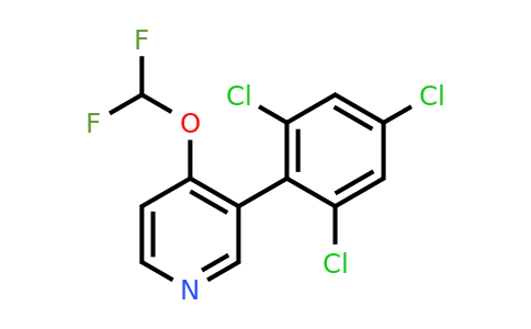 1361535-77-4 | 4-(Difluoromethoxy)-3-(2,4,6-trichlorophenyl)pyridine