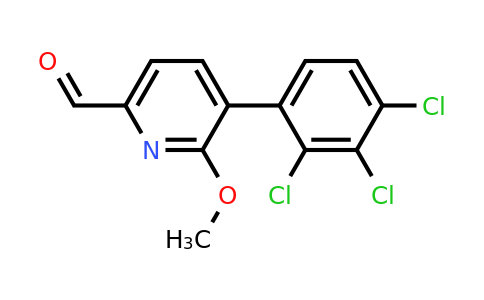 1361552-40-0 | 6-Methoxy-5-(2,3,4-trichlorophenyl)picolinaldehyde