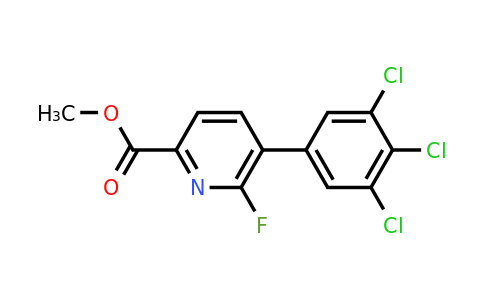 1361648-79-4 | Methyl 6-fluoro-5-(3,4,5-trichlorophenyl)picolinate