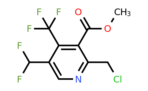 1361685-35-9 | Methyl 2-(chloromethyl)-5-(difluoromethyl)-4-(trifluoromethyl)pyridine-3-carboxylate