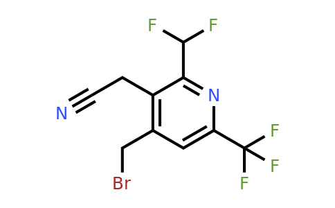 1361702-88-6 | 4-(Bromomethyl)-2-(difluoromethyl)-6-(trifluoromethyl)pyridine-3-acetonitrile